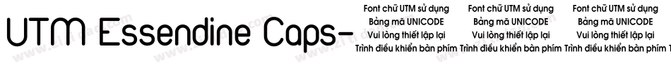 UTM Essendine Caps字体转换